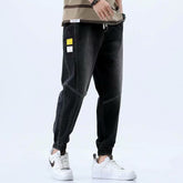 Men Jeans Summer Jeans Men's Loose Tappered Casual Pants